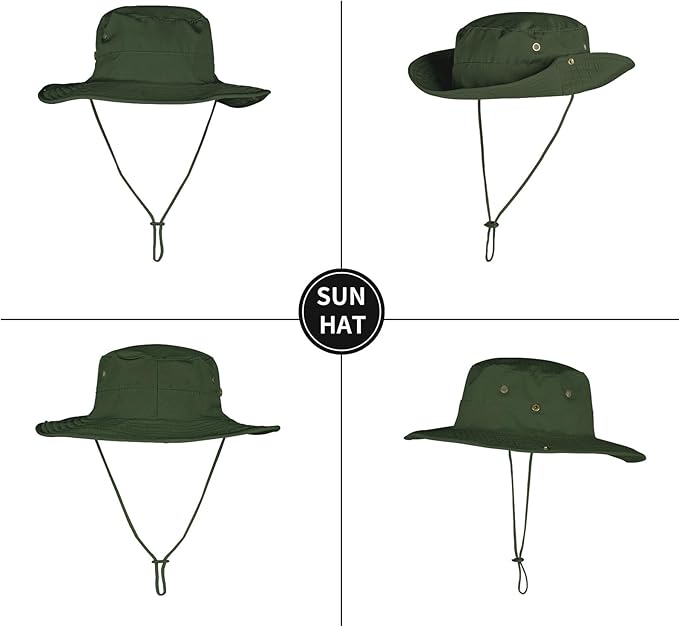 Sun Hats for Men Women Boonie Hat Foldable Fishing Hat UPF 50+ Bucket Hat for Fishing Hiking Garden Safari Beach