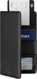 VULKIT Passport Holder Wallet RFID Blocking Travel Wallet for Men & Women