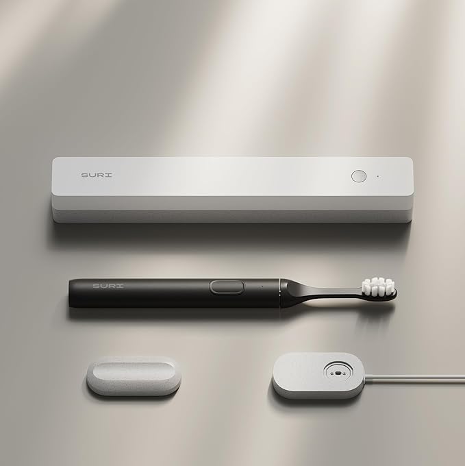 Sonic Electric Toothbrush with UV Travel Case - 40-Day Battery- Designed in California - Electric Toothbrushes Adults - Slim Travel Tooth Brush