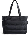 BAGSMART Tote Bag for Women, Lightweight Puffy Tote Bag with Compartments Shoulder Bag Handbag for Travel, Work, Gym,