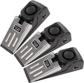 TOWODE Upgraded Door Stop Alarm 3-Pack, Stoppers Security with 120 dB - Great Gift for Traveling Hotel Home Apartment Stopper Tools