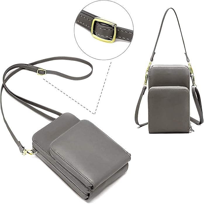 Crossbody Cellphone Purse Women Touch Screen Bag RFID Blocking Wallet Handbag Shoulder Strap