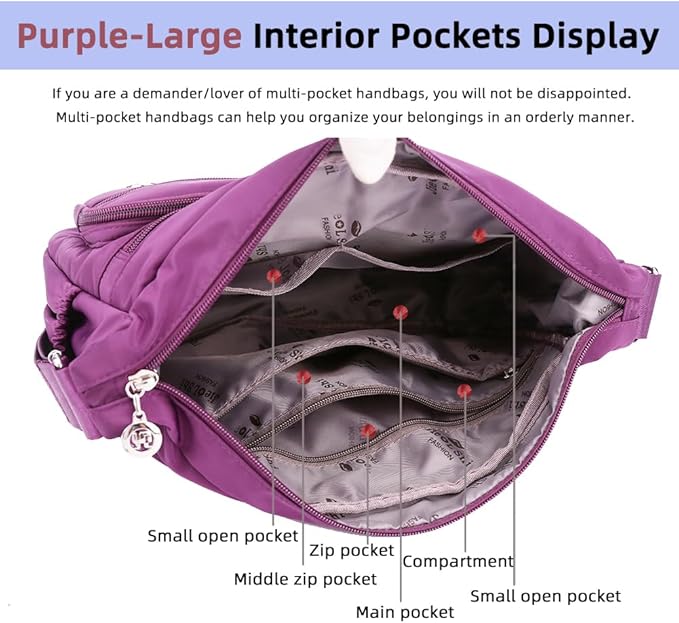 MINTEGRA Women Shoulder Handbag Roomy Multiple Pockets Bag Ladies Crossbody Purse Fashion Tote Top Handle Satchel
