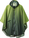 SaphiRose Rain Poncho Jacket Coat Hooded for Adults with Pockets