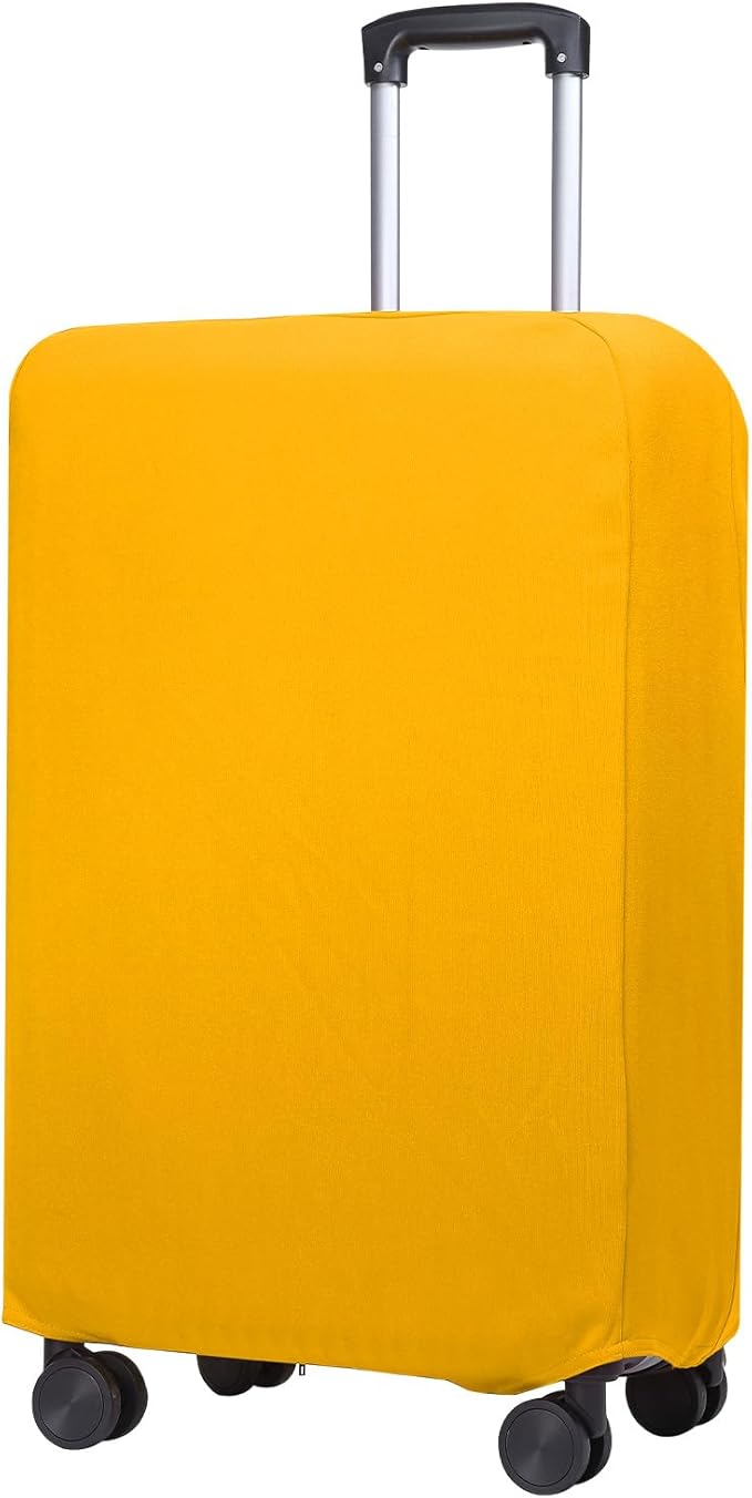 PATIKIL Luggage Cover, Suitcases Covers Elastic Carry on Cover Protector Washable Scratch-Resistant Fits 28-29 Inch Luggage for Travel Business Trips, Yellow