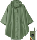 SaphiRose Unisex Rain Poncho Hooded Waterproof Raincoat for Adults Women