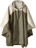 SaphiRose Unisex Rain Poncho Hooded Waterproof Raincoat for Adults Women