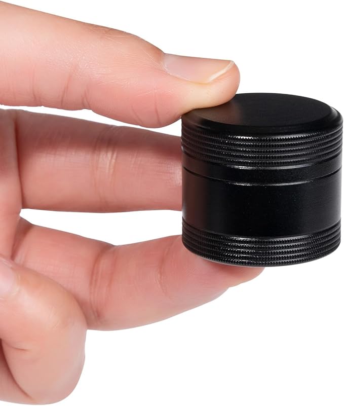 Metal Pill Box Pocket Purse Size - Waterproof Daily Pill Container, Single Aluminum Pill Case Portable Compact Round Medicine Organizer Pill Holder for Medication, Fish Oils Vitamins