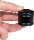 Metal Pill Box Pocket Purse Size - Waterproof Daily Pill Container, Single Aluminum Pill Case Portable Compact Round Medicine Organizer Pill Holder for Medication, Fish Oils Vitamins