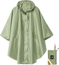 SaphiRose Unisex Rain Poncho Hooded Waterproof Raincoat for Adults Women