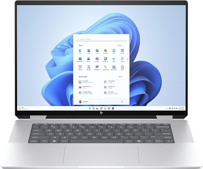 HP Envy x360 2-in-1 AI PC Laptop | 16" WUXGA IPS Touch | Intel 12-core Ultra 5 125U (>i7-1335U) | 16GB DDR5 1TB SSD Backlit Thunderbolt USB-C Poly Studio Privacy Camera Win11Pro Silver + HDMI Cable