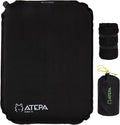 ATEPA Inflatable Stadium Seat Cushion, Self-Inflating Memory Foam Stadium Seats Bleacher Seat Chair Cushion Pad for Airplane Travel Backpacking Sports Events