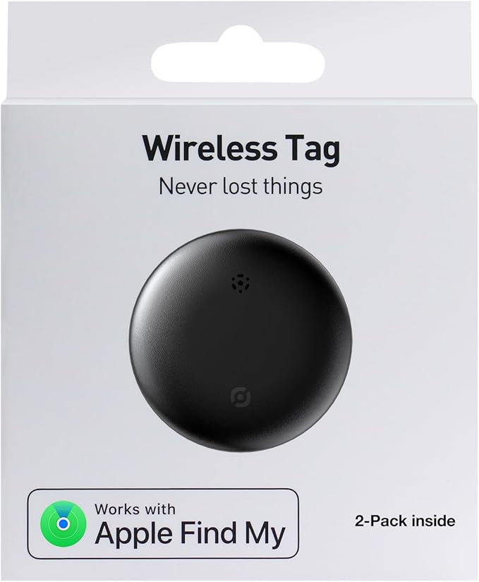 2025 New [Apple MFi Certified] Air Tracker Tags-2 Pack, Smart Tracker, Item Finder for Apple Find My App(iOS Only), Tracker Tag Locator for Keys, Luggage, Satchel, Backpack etc