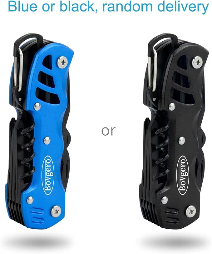 Multitool Knife, 16 in 1 Pocket Knife, Handmade Multi Tool Knife, Birthday Christmas Gift for Men Women Him Her Boyfriend Girlfriend Dad Husband, Blue