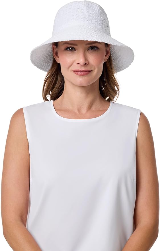 Women's Bucket Hat - UPF 50 Sun Protection - Packable & Travel Friendly - Marina