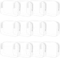 12 Pieces Clear Makeup Bags Bulk, PVC Waterproof Cosmetic Bag with Zipper, TSA Approved Toiletry Bag for Travel, Transparent Pouches Organizer Storage for Men and Women (White, Medium)