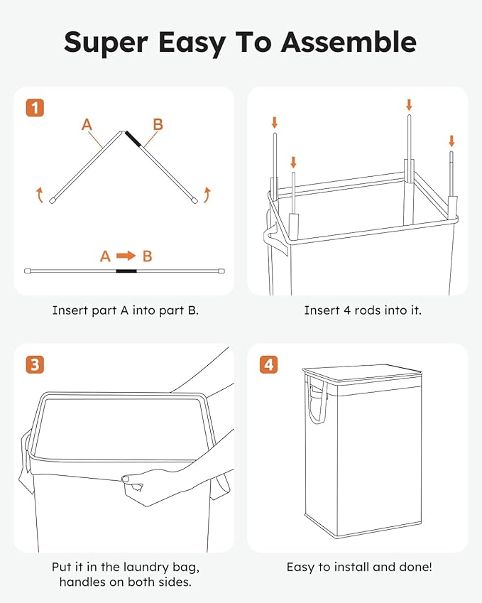 SOLEDI Laundry Hamper with Lid 90L Large & Tall Collapsible Laundry Basket, Clothes Hamper with Bag Removable Easy to Carry, Dirty Hampers for Bedroom, Bathroom, Dorm, College, Beige