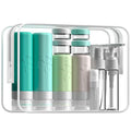 INSFIT Travel Bottles for Toiletries 23pack, TSA Approved Travel Size Toiletries, Airplane Essentials for Creams, Shampoo, Cosmetic Liquids