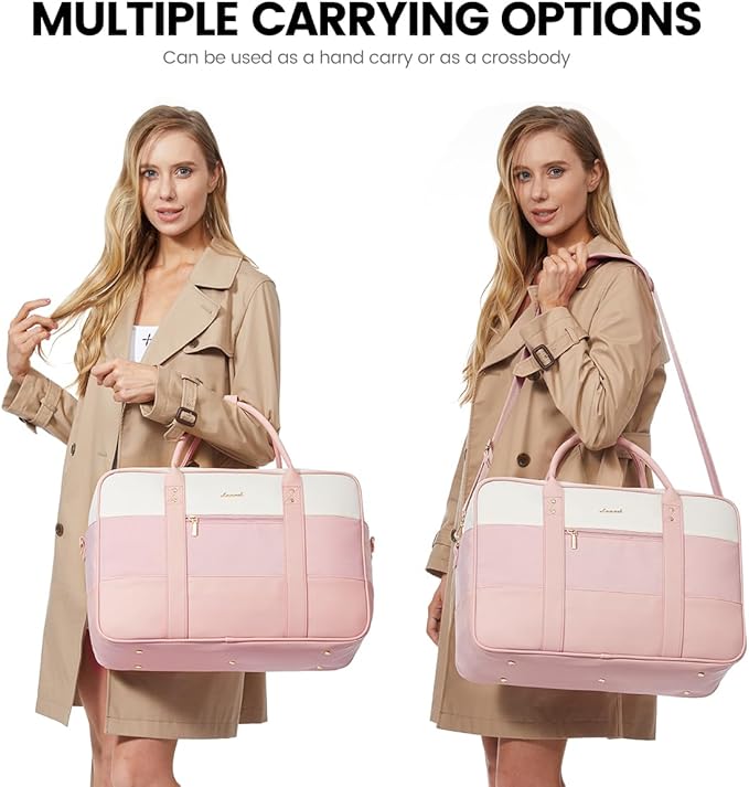 LOVEVOOK Weekender Travel Duffel Bag with Laptop Compartment, Personal Item Duffle Bags for Women, Overnight Bag with Toiletry Bag, Yoga Gym Bag with Wet Pocket, Hospital Bag for Labor and Delivery