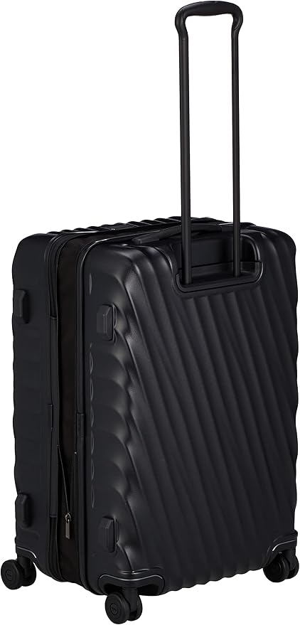 TUMI - 19 Degree Medium Checked Luggage 4 Wheeled Packing Case - Hard Shell Suitcase - 26.0" X 17.5" X 10.0" - Textured Black