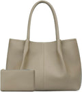 KKXIU Tote Bag for Women Vegan Leather Shoulder Purse Large Capacity Travel Bag