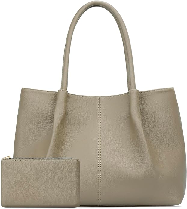 KKXIU Tote Bag for Women Vegan Leather Shoulder Purse Large Capacity Travel Bag