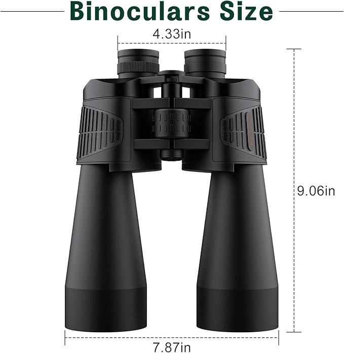 20x70 Binoculars for Adults High Powered - Aurosports HD Binoculars with Clear Low Light Vision - BAK4 Prism Large View for Bird Watching Hunting Travel Outdoor Sports Cruise