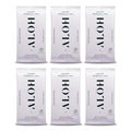 ALŌH Lavender Rosewood + Aloe Sanitizing Hand Wipes - Clean Hands, Clear Mind - On The Go Hand Sanitizer Wipes for Kids and Adults - Travel Size 6 Pack, 20ct (120 wipe)