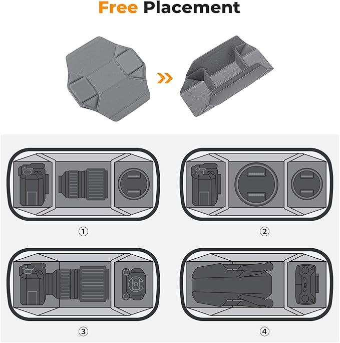K&F Concept 2 in 1 Sling Bag Everyday Shoulder Bag & Multifunction Photography Crossbody Camera DSLR Backpack Portable Bag