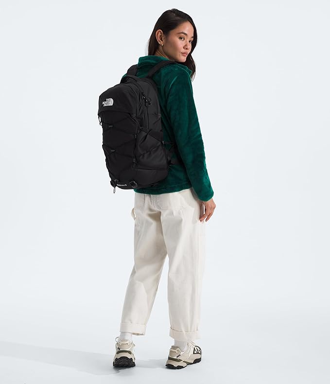 THE NORTH FACE Borealis Commuter Laptop Backpack | Water Repellent Finish, 16" Laptop Sleeve, Large Main Compartment for Everyday Carry, TNF Black/TNF Black-NPF, One Size