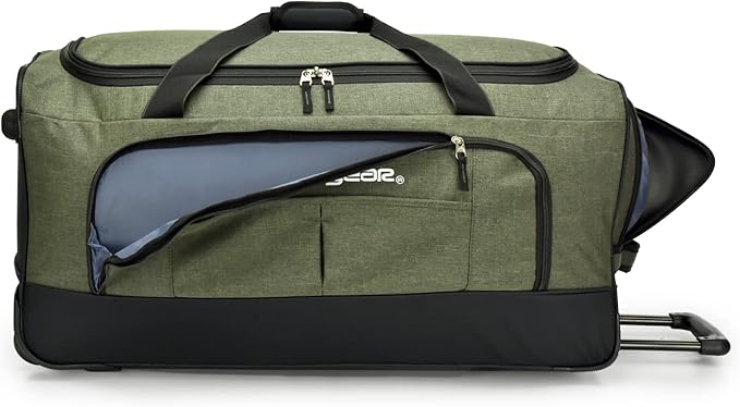 Pacific Gear Rolling Duffel Wheels, 30-inch Luggage, Hockey Bag, Heavy Duty