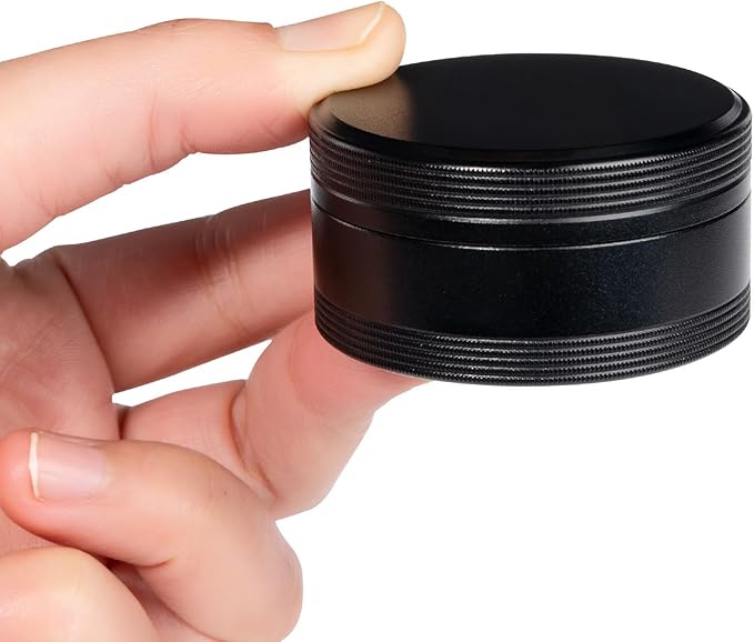 Portable Pill Box Metal Pill Case - Single Waterproof Pill Container for Purse & Pocket Travel Pillbox, Daily Round Aluminium Medicine Organizer Holder to Hold Vitamins, Medication, Fish Oil
