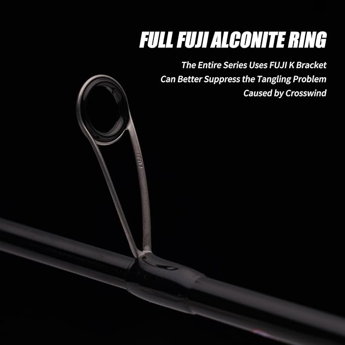 PURELURE Telescopic Fishing Rod Ultralight or Light, Carbon Fiber Rod Spinning & Casting, Fuji Alconite Ring and Reel Seat, One-Piece Mixed Carbon/4A Cork Handle, Spare Solid Tip, Portable Travel Rod