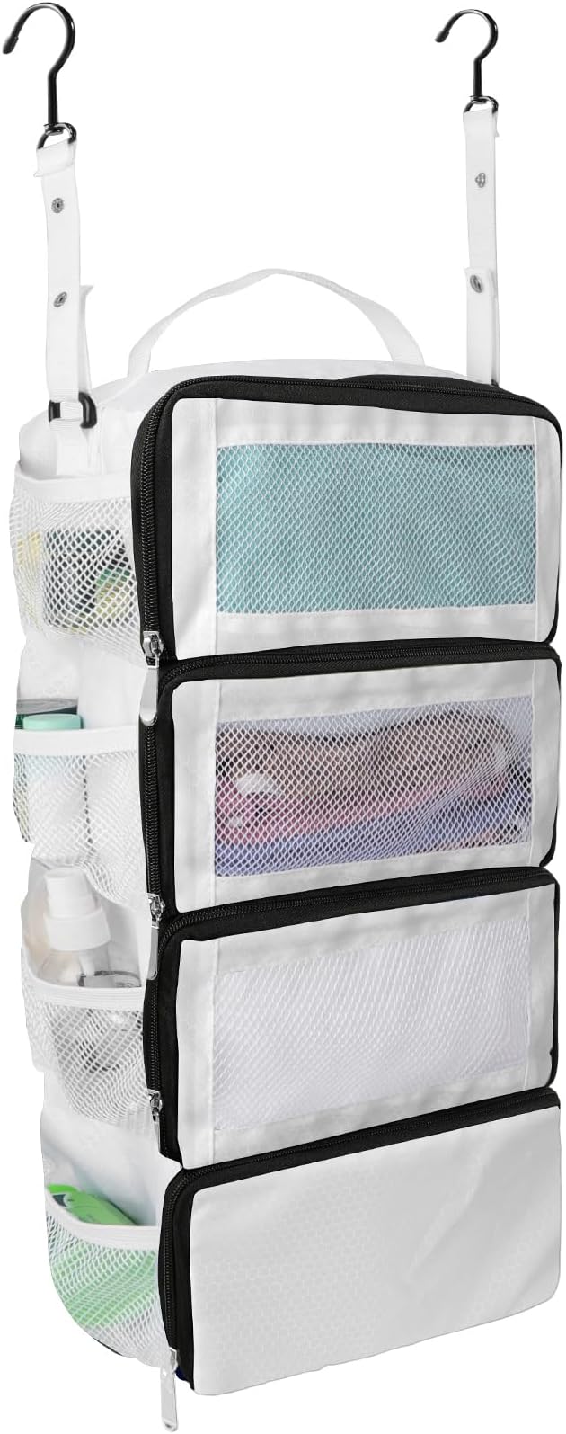 Suitcase Organizer, Travel Luggage Organizer Portable Hanging Travel Shelves Collapsible Hanging Packing Cubes for Carry on Suitcase