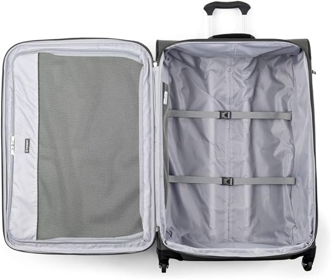Travelpro Maxlite 5 Softside Expandable 2-Piece Luggage Set — Carry-On and Large Checked Luggage — Shadow Grey