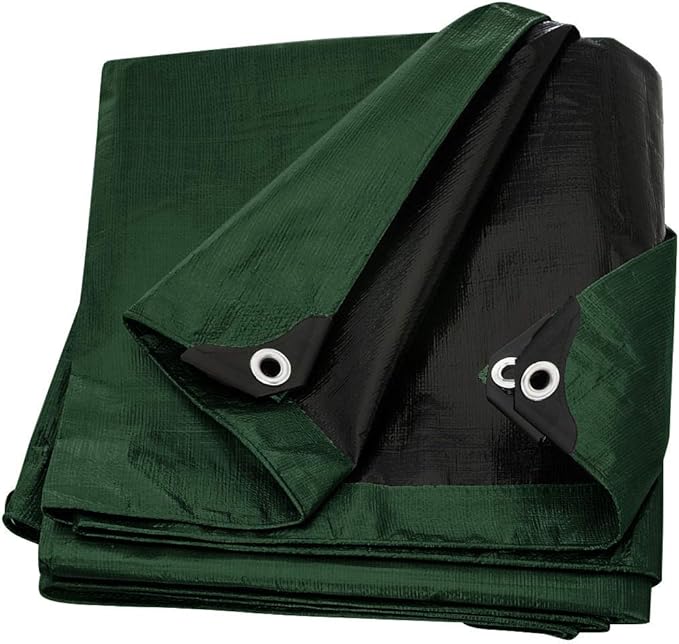 Large Waterproof Tarp - Heavy Duty 10 Mil Thick Poly Tarpaulin Ideal for Canopy Tents, Boats, RV or Pool Covers - Multipurpose Protective Tarps with Grommets for Indoor and Outdoor Use | 20' x 20'