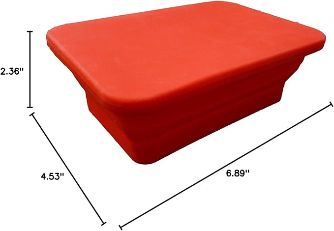 Oven & Microwave Safe Silicone Collapsible Lunch Box / Cake Mold / Food Container with Silicone Lid - Bake, Cook, Freeze, Heat, Store all in the Same Container!