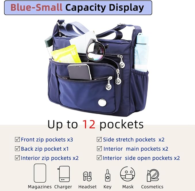 MINTEGRA Women Shoulder Handbag Roomy Multiple Pockets Bag Ladies Crossbody Purse Fashion Tote Top Handle Satchel