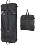 Zilink Luxury Storage 60" Garment Bag for Long Dress, Coat, Fur, Mink and Choir Robe 3.9" Gusset Cover Heavy Duty, Breathable, Hanging, Foldable Travel and Wardrobe Clothes Protector