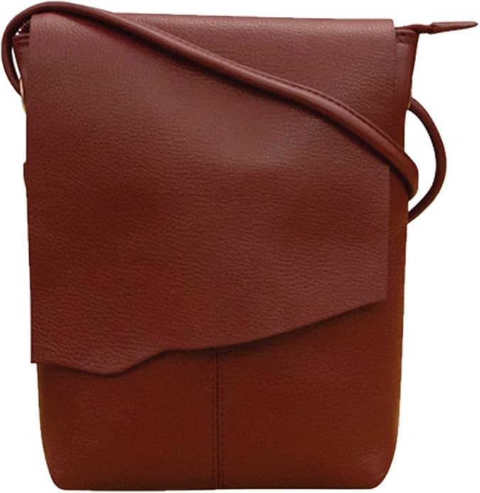 ili New York Leather Mini Sac Crossbody - Genuine Leather Crossbody Bags for Women with RFID Blocking, Adjustable Strap