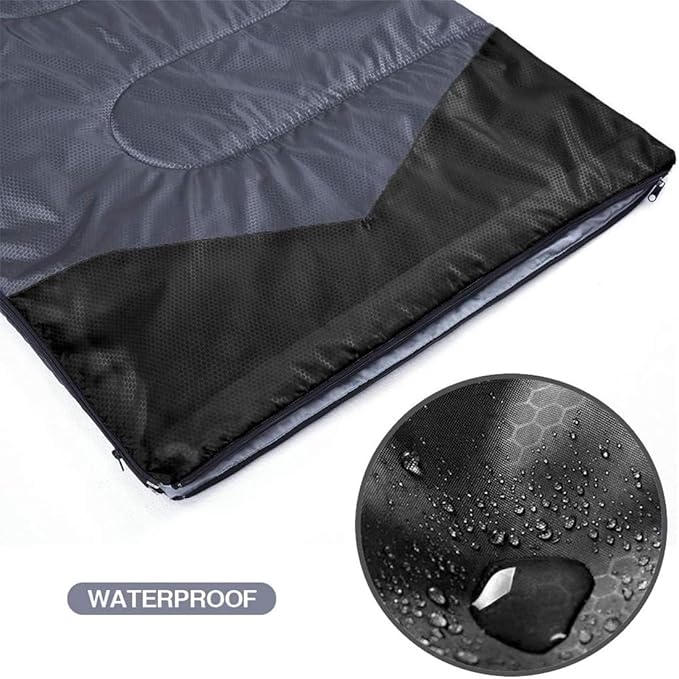 oaskys Camping Sleeping Bag - 3 Season Warm & Cool Weather - Summer Spring Fall Lightweight Waterproof for Adults Kids - Camping Gear Equipment, Traveling, and Outdoors