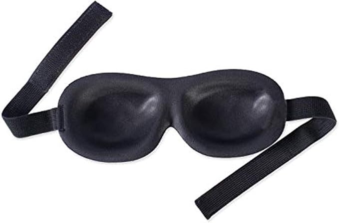 Bucky Ultralight Travel & Sleep Chevron Eye Mask, Gray, One Size