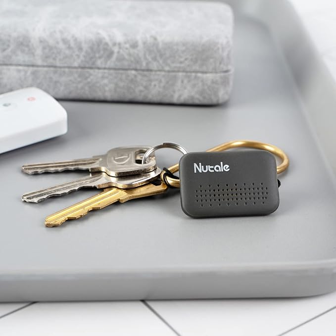 Key Finder Locator with Sound, Bluetooth Remote Finders Locator 6-Pack with 80dB, Wallet Tracker and Item Locators Beeper Tags for Finding Keys, TV Remote, Wallet, Bag, Replaceable Battery