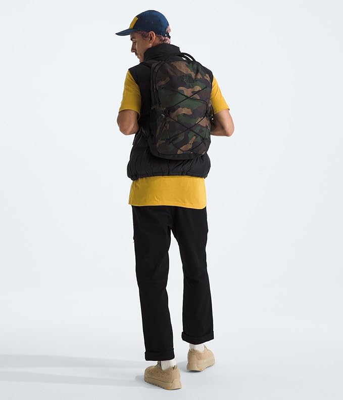 THE NORTH FACE Jester Everyday Laptop Backpack | Commuter Daypack with Water Repellent Finish, 16" Laptop Sleeve, Huge Main Compartment, TNF Black Camo/TNF Black, One Size