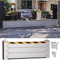 Reusable Flood Barrier, 3/4/5/6/7/8/9/10/11/12/13ft Long Heavy Duty Aluminum Water Barrier Shield for Sliding Glass Door/Driveway/Home Doorway, Removable Stopper Shield with Rubber(H 2ft(6