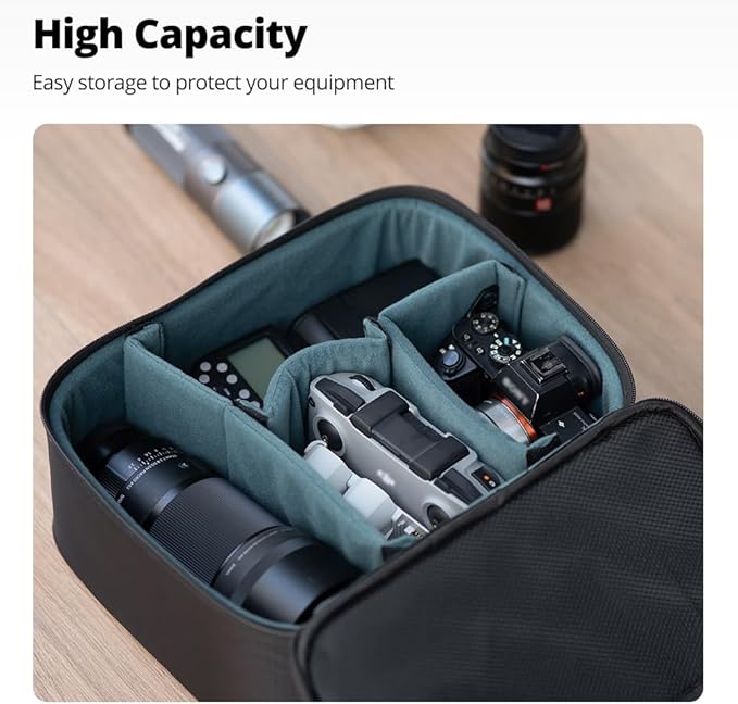AMBITFUL Carrying Bag Zoom P7 for Photography Equipments with Large Capacity, Multi-functional Storage Case for Mini Drone and Other Accessories,with Thick Sponges and Interial Mesh Layer