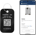 Smart Luggage Tag - Waterproof QR Code Cruise ID Labels with Location Notification When Scanned, Customizable & Durable Travel Tags for Suitcases, Backpacks, Hide Personal Info Securely