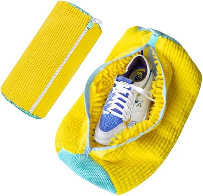 Shoe Washing Machine Bag, Laundry Shoe Bag for Washer and Dryer, Shoe washing Bag for Sneaker, Tennis Shoes, Unstain Cleaner. wash bag with mesh, Ykk zipper, soft fibers