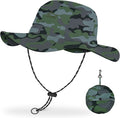 BROTOU Foldable Bucket Hats for Women/Men, UPF 50+ Wide Brim Sun Hat, Waterproof Fishing Cap with UV Protection