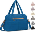 Travel Duffle Bag,Puffer Carry On Duffel Bag with Laptop Compartment Waterproof Overnight Weekender Bags for Women Large Hospital Tote Bags for Labor and Delivery(Medium,Blue)